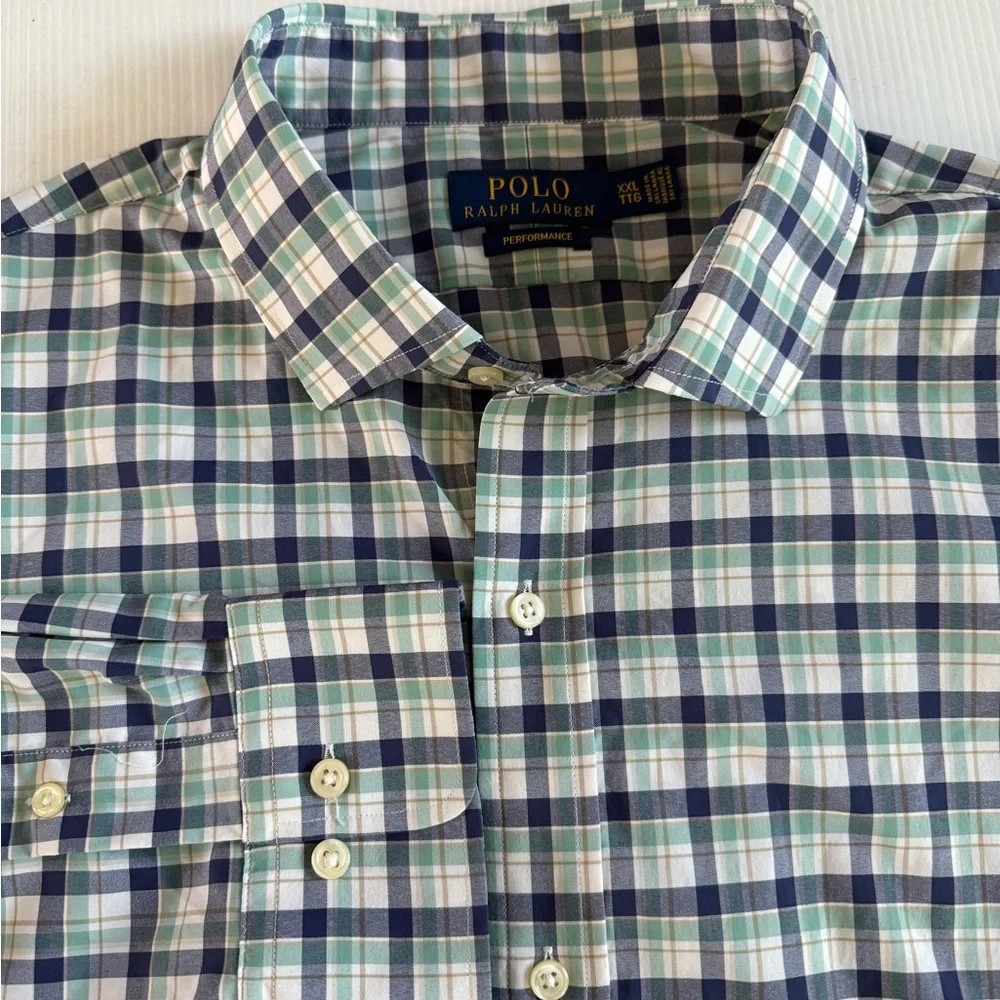 Polo Ralph Lauren Performance Shirt Men's‎ XXL Classic Fit Plaid